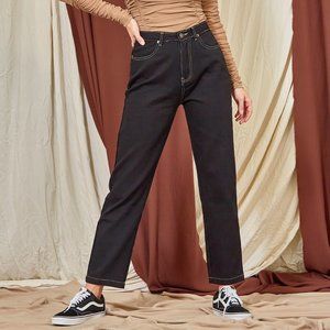 Contrast Stitch Jeans